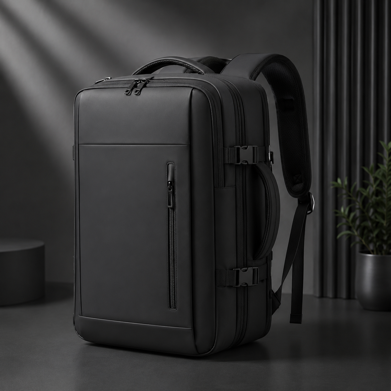 Expandable Vacuum Compression Backpack 40L – Waterproof Laptop Travel Bag