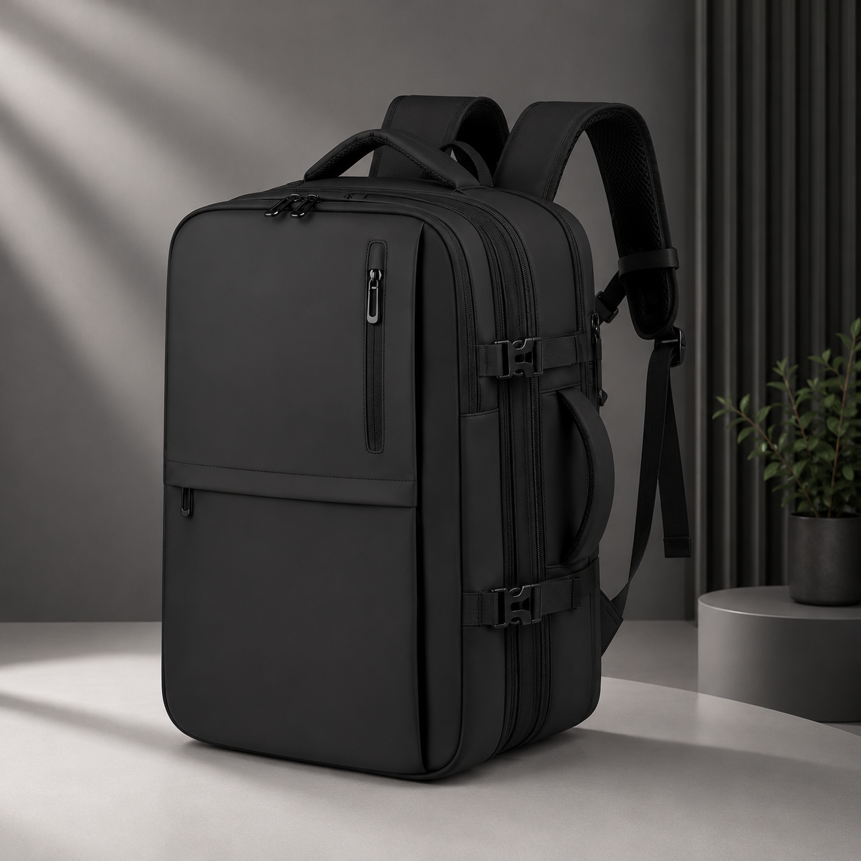 AeroPack Pro Expandable Vacuum Compression Backpack – 35L Travel & Laptop Bag
