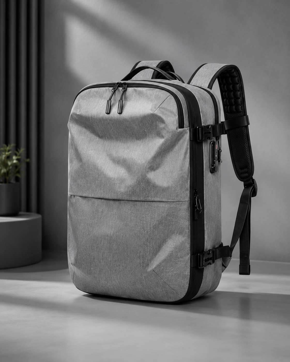 Vacuum Compression Travel Backpack - 60L Expandable Capacity, 19"