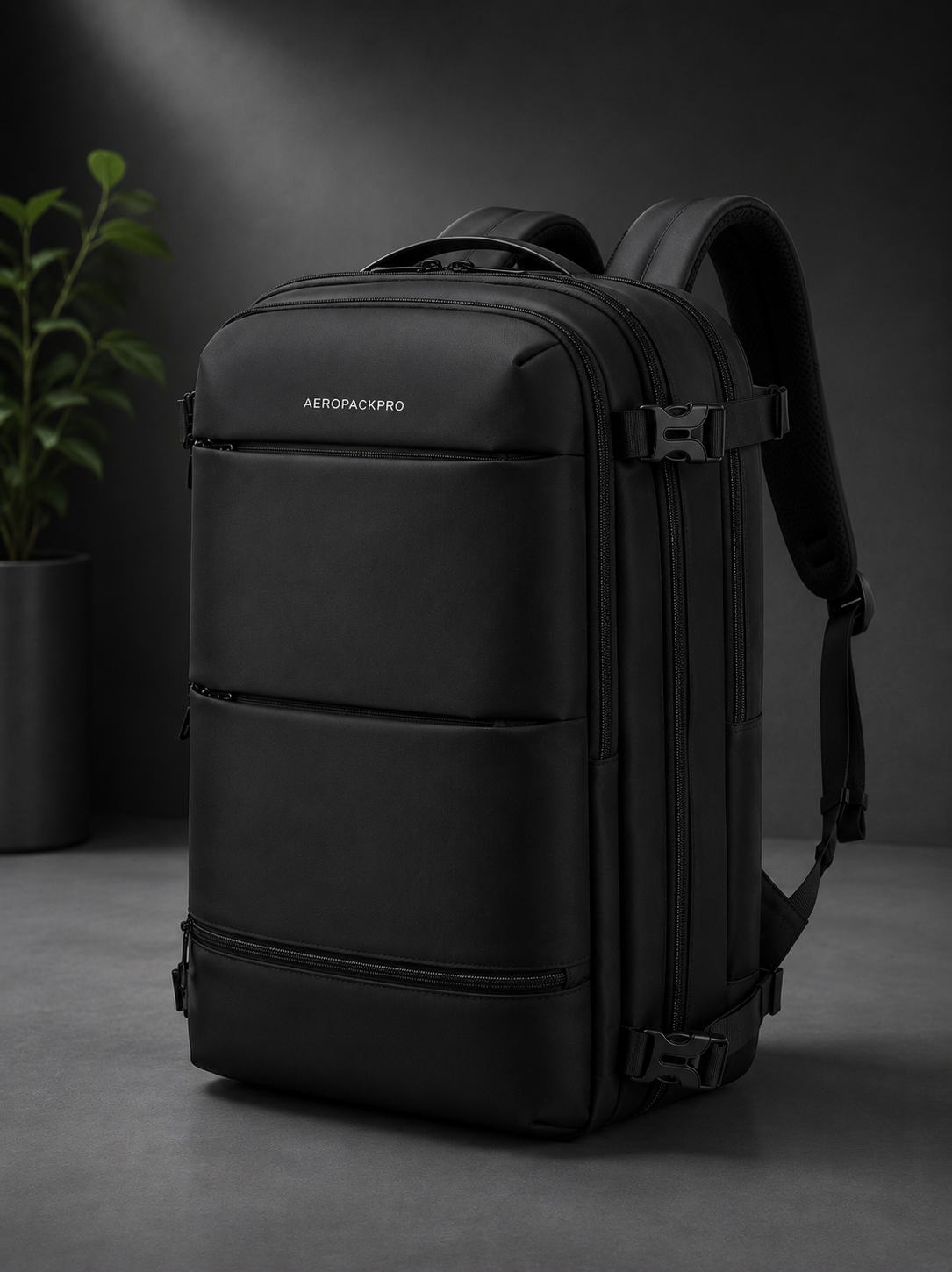 Vacuum Compression Backpack with Pump – Expandable Travel Bag