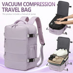 60L Vacuum Compression Backpack with Air Pump – Cabin Approved | AeroPack Pro