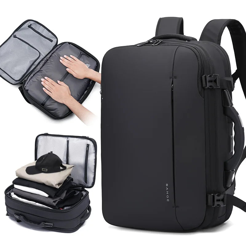 AeroPack Pro™ – Vacuum Compression Backpack with Pump | 36L Expandable Travel Backpack
