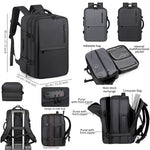 AeroPack Pro Expandable Vacuum Compression Backpack – 35L Travel & Laptop Bag