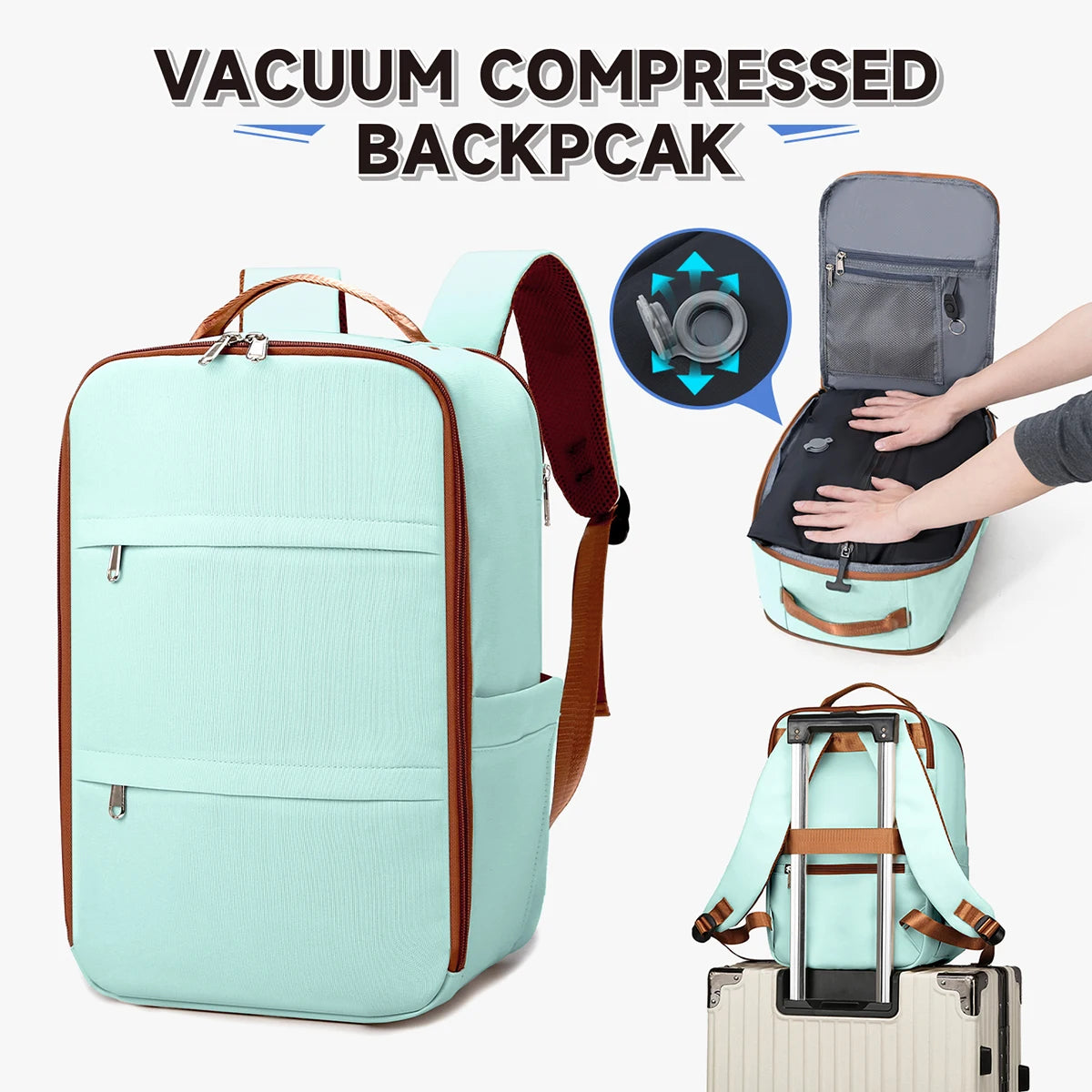 AeroPack Pro™ – Vacuum Compression Travel Backpack | Expandable Carry-On Bag