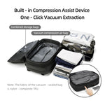 60L Vacuum Compression Travel Backpack-with One-Touch Auto Seal