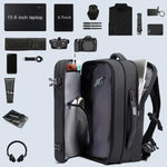 AeroPack Pro™ – Vacuum Compression Backpack with Pump | 36L Expandable Travel Backpack