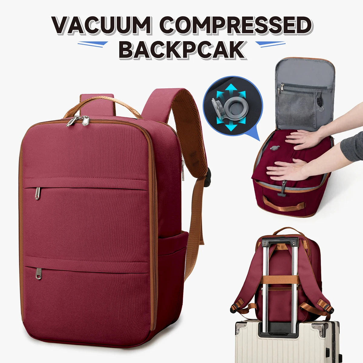 AeroPack Pro™ – Vacuum Compression Travel Backpack | Expandable Carry-On Bag