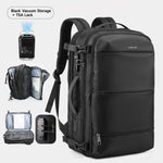 Vacuum Compression Backpack with Pump – Expandable Travel Bag