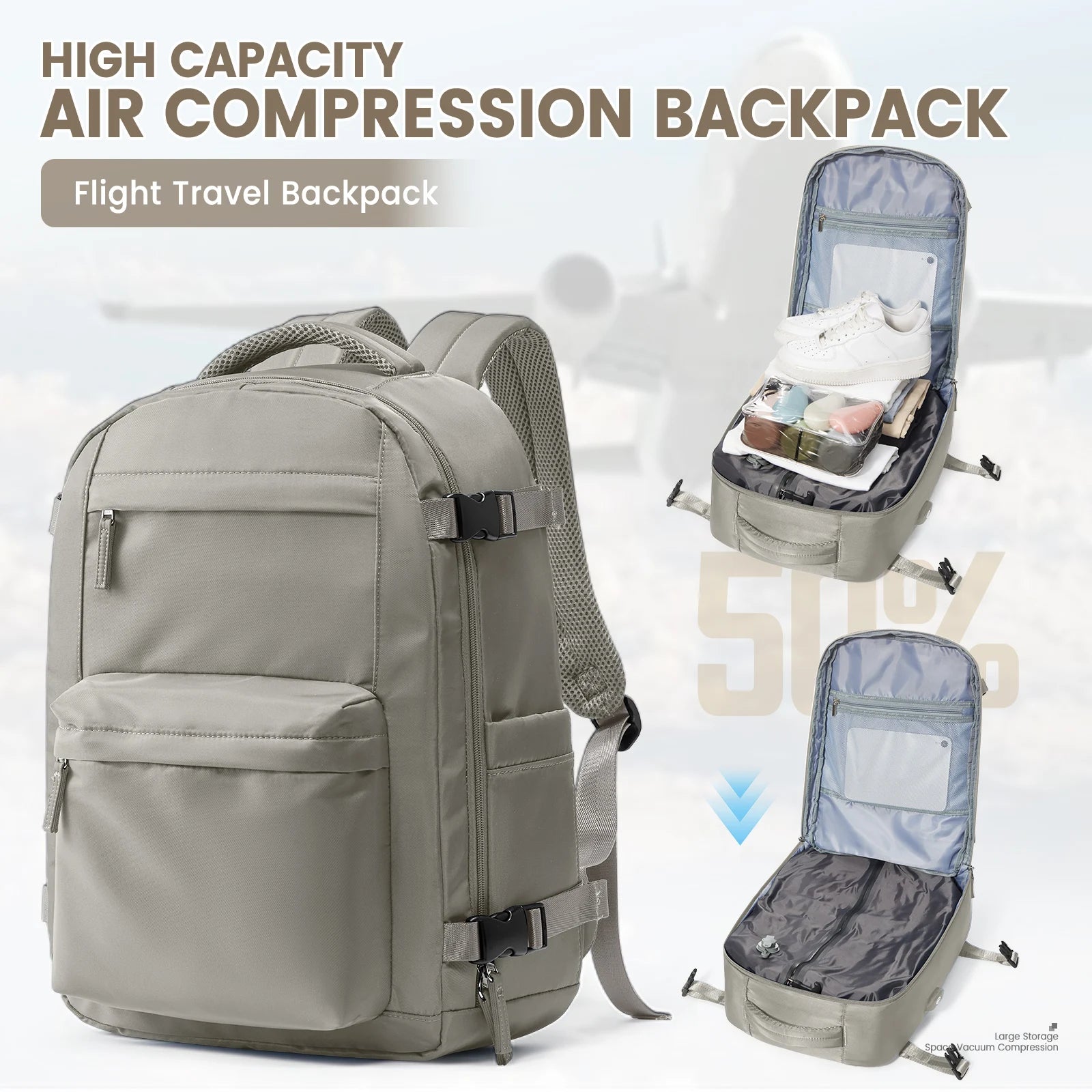 AeroPack Pro™ – Vacuum Compression Travel Backpack