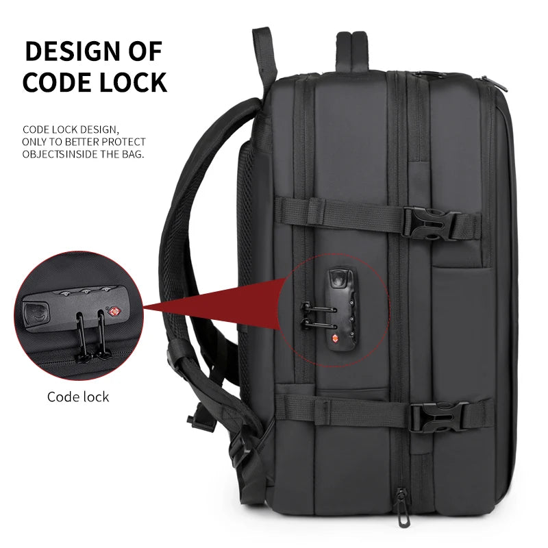 AeroPack Pro Expandable Vacuum Compression Backpack – 35L Travel & Laptop Bag